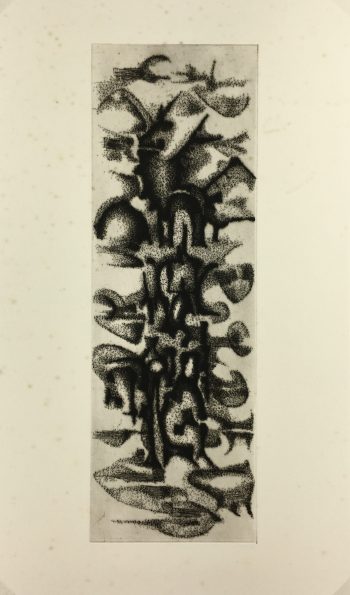 Black & White Modern Original Art - Otherworldly, Grangié, French, c.1960