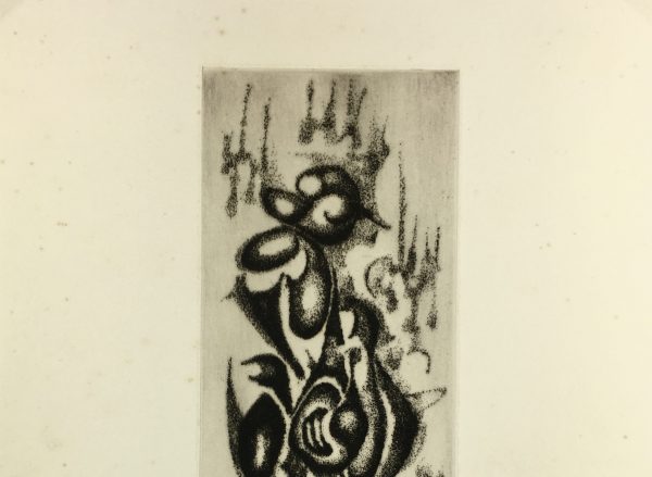 Black & White Modern Original Art - Otherworldly, Grangié, French, c.1960