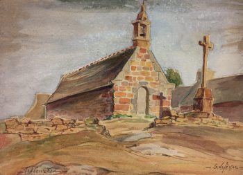 Churches & Chapels Original Art - Trebeuzden, G. Lefèvre, c.1920