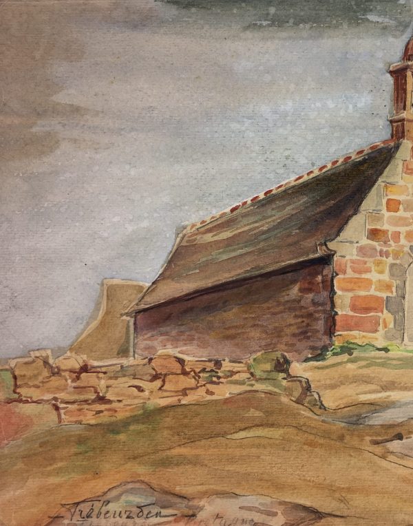 Churches & Chapels Original Art - Trebeuzden, G. Lefèvre, c.1920