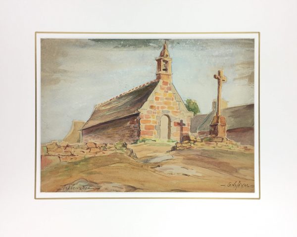 Churches & Chapels Original Art - Trebeuzden, G. Lefèvre, c.1920
