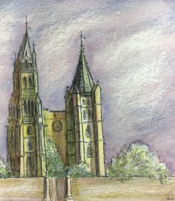 Churches & Chapels Original Art - Church, Fischer, c.1960