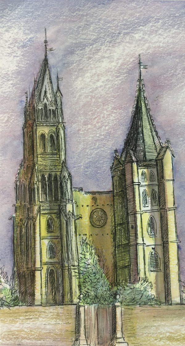 Churches & Chapels Original Art - Church, Fischer, c.1960