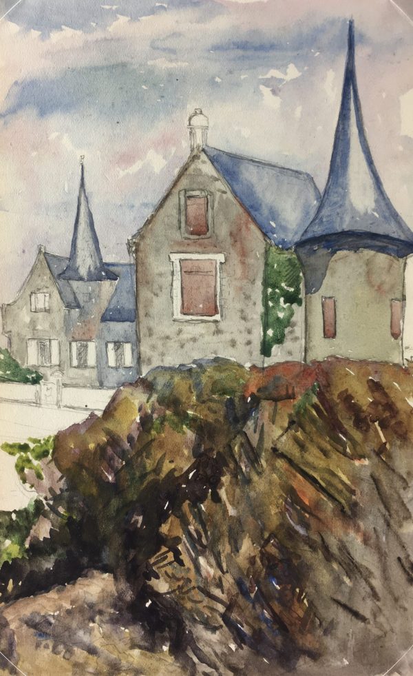 Coastal France Original Art - Coastal Brittany, G Jessing, 1918