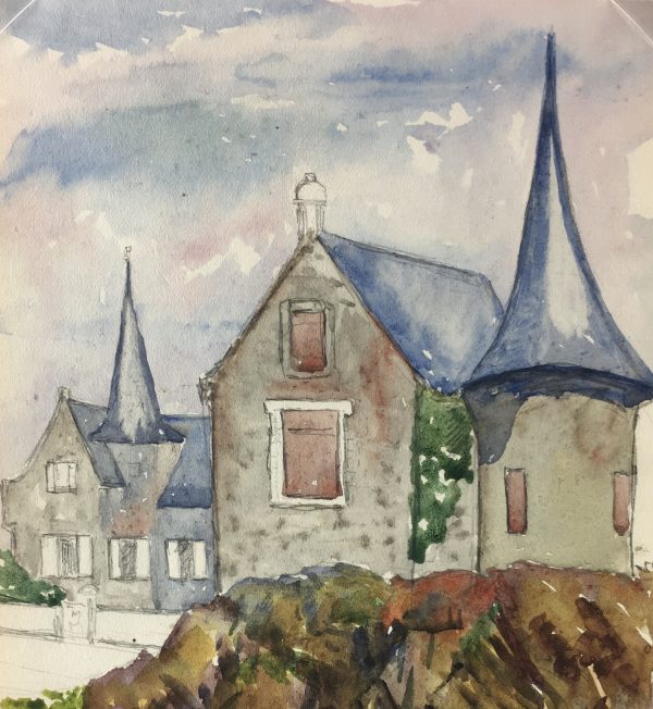 Coastal France Original Art - Coastal Brittany, G Jessing, 1918