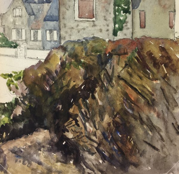 Coastal France Original Art - Coastal Brittany, G Jessing, 1918