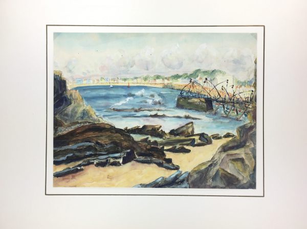 Coastal France Original Art - Riviera, Magnard, c.1950