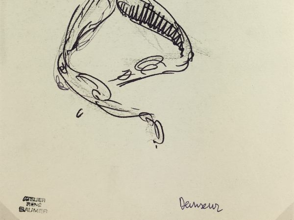 Dance Original Art - Dancer, Baumer, c.1950
