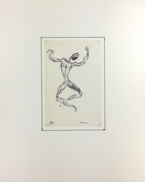 Dance Original Art - Dancer, Baumer, c.1950