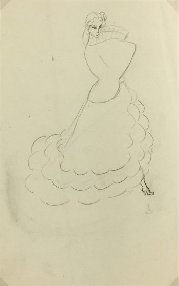 Dance Original Art - Pencil - Dance, 1950