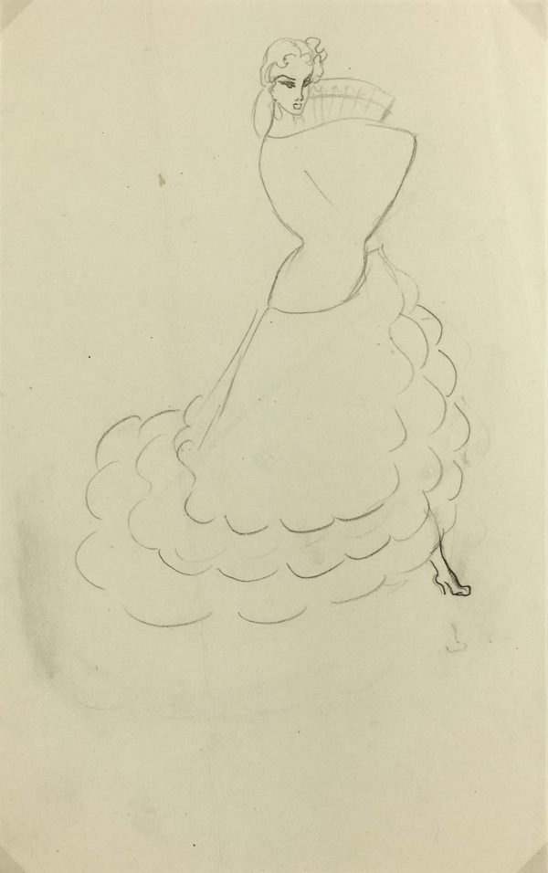 Dance Original Art - Pencil - Dance, 1950