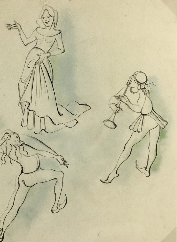 Dance Original Art - Dance, Belgium, c.1930