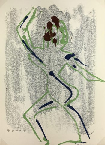 Dance Original Art - Dancer, Michel de Diferi, 1981