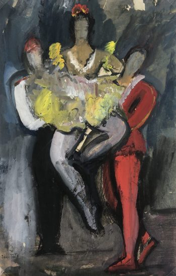 Dance Original Art - Pas de Trois, Jean Toth, c.1960