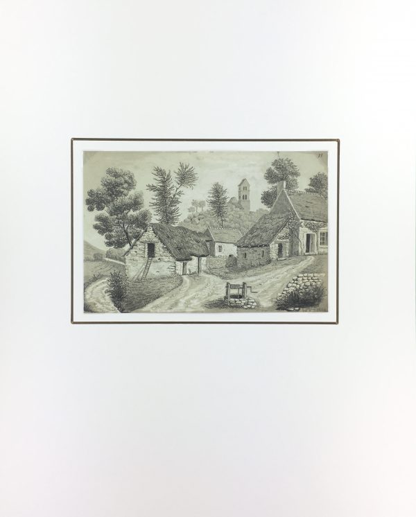 Places Drawings Original Art - Ormesson, (Barbizon, Nemours), 1864