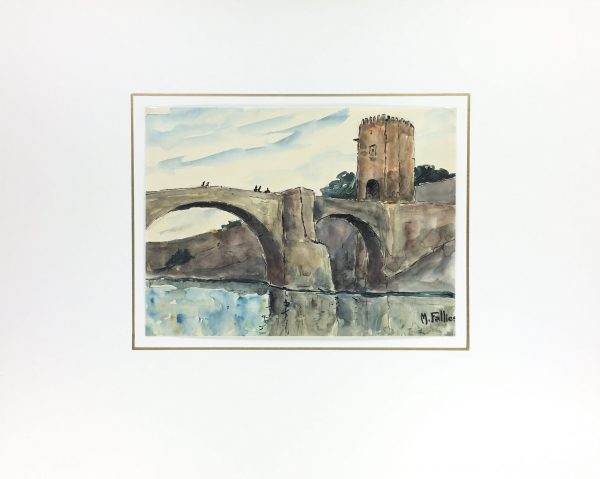 Spain Original Art - Toledo, Spain, Maurice Falliès, c.1950
