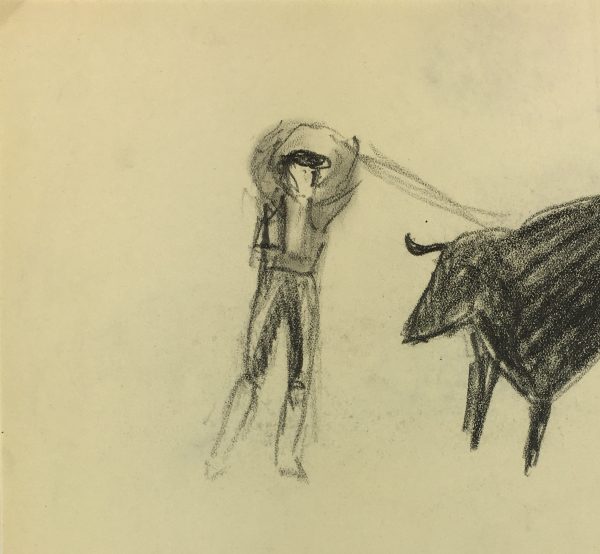 Spain Original Art - Pencil - Bull Fighting, c.1930