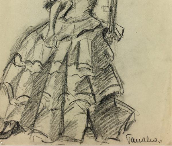 Spain Original Art - Flamenco Dancer, Gisèle Tanalias, c.1970