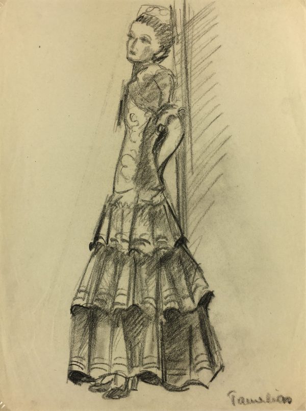 Spain Original Art - Flamenco Dancer, Gisèle Tanalias, c.1970