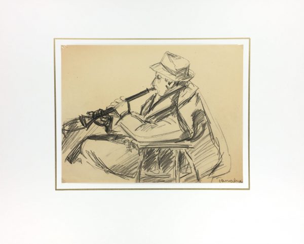 Spain Original Art - Clarinetist, Gisèle Tanalias, c.1970