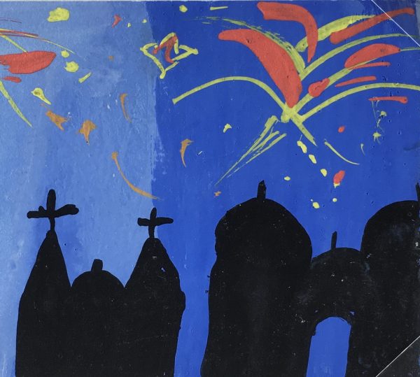 Europe Original Art - Gouache - Fireworks, C.1950