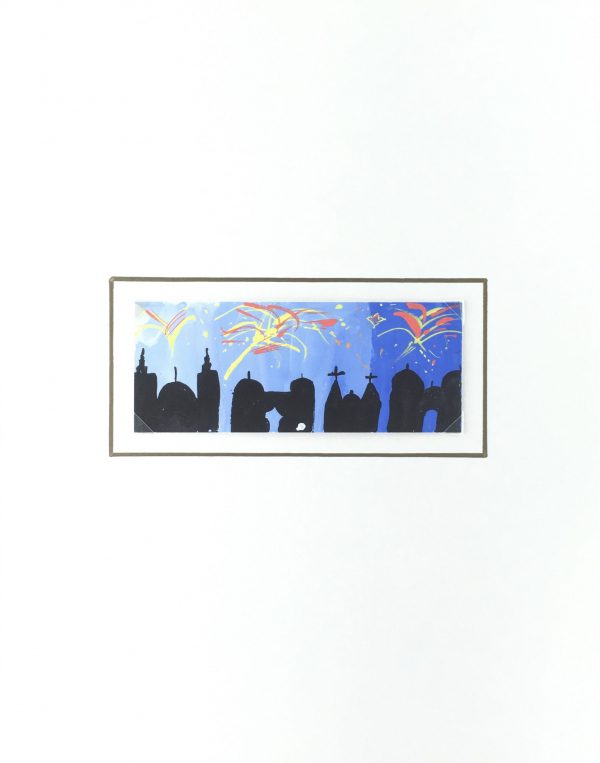 Europe Original Art - Gouache - Fireworks, C.1950