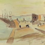 Europe Original Art - Watercolor and ink - Heraklion, Crete, 1980s