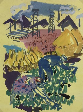 Europe Original Art - Industrial , S. Magnard, c.1950