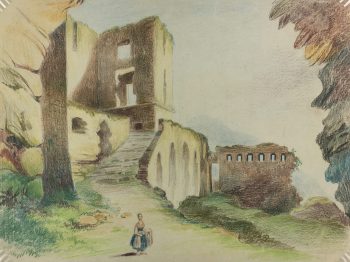 Europe Original Art - Old Times, M. Joyet, 1942