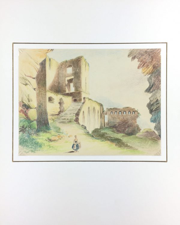 Europe Original Art - Old Times, M. Joyet, 1942