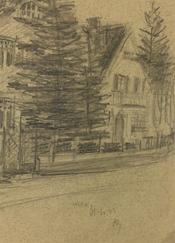Europe Original Art - Vienna (Wien), Signed, 1943