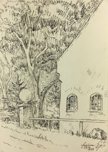 Europe Original Art - Pen & Ink - Freiham, 1993