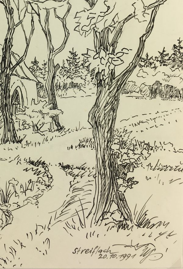 Europe Original Art - Pen & Ink - Streilach, 1991