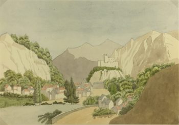 Europe Original Art - Castle Landscape, c.1920
