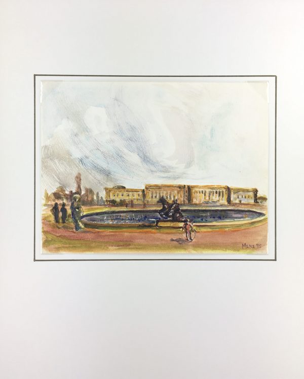 Europe Original Art - Palace, D. Merz, 1995