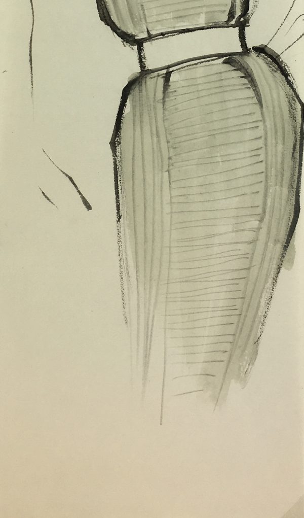 Fashion Original Art - Haute Couture, Balmain Fashion House, c.1960