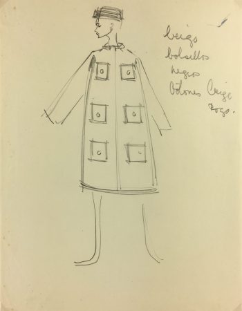 Fashion Original Art - Haute Couture, Matta Fashion House, c.1960