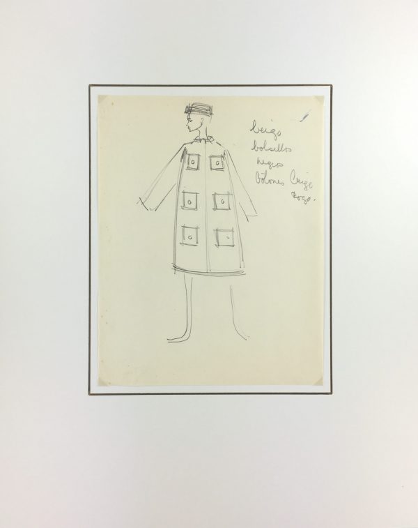 Fashion Original Art - Haute Couture, Matta Fashion House, c.1960