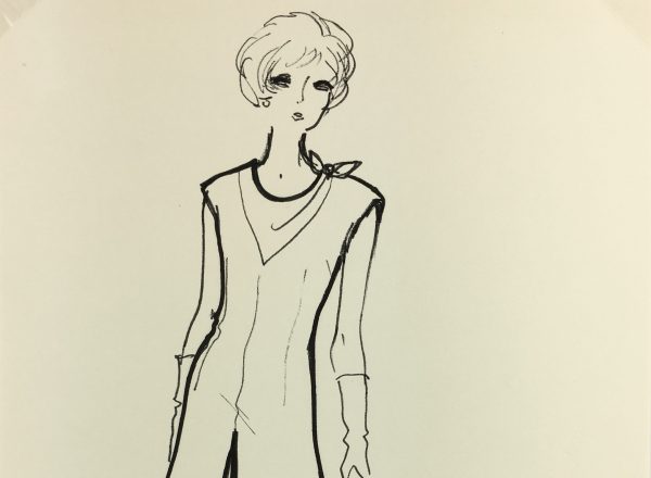 Fashion Original Art - French Fashion, RL Simon, c.1965