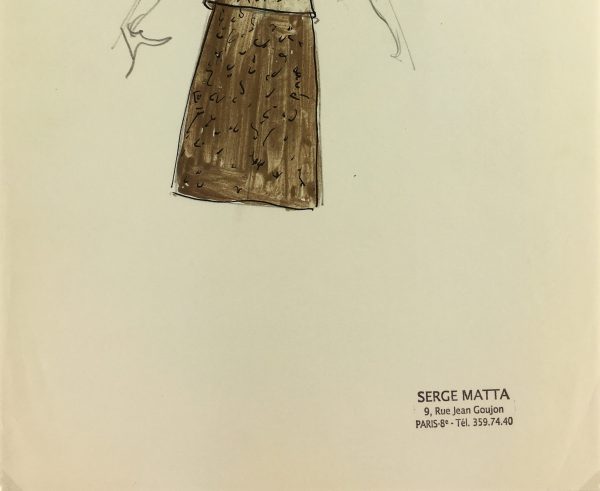 Fashion Original Art - Haute Couture, Matta Fashion House, c.1960