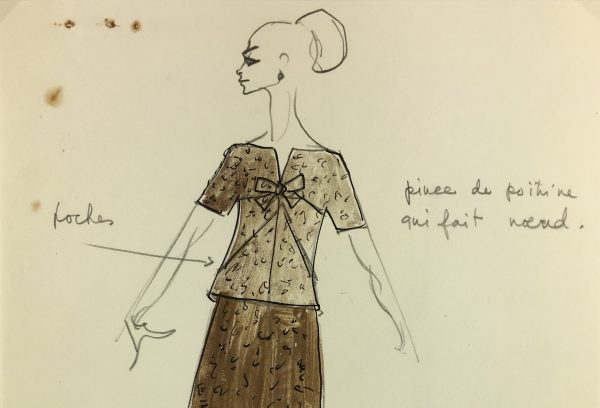 Fashion Original Art - Haute Couture, Matta Fashion House, c.1960