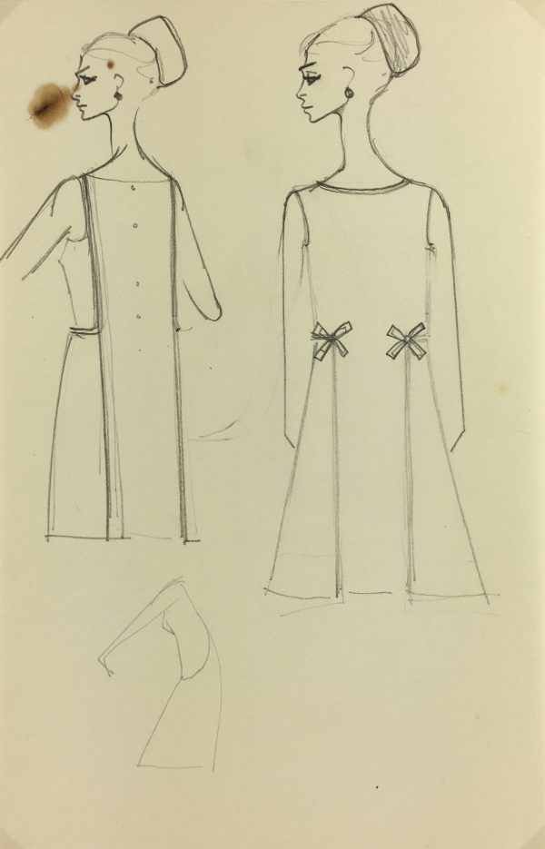 Fashion Original Art - Haute Couture, Matta Fashion House, c.1960
