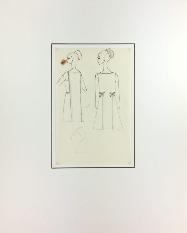 Fashion Original Art - Haute Couture, Matta Fashion House, c.1960