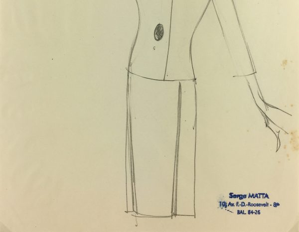 Fashion Original Art - Haute Couture, Matta Fashion House, c.1960