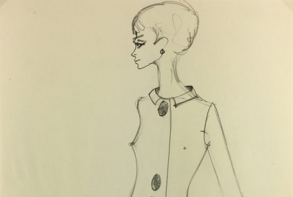 Fashion Original Art - Haute Couture, Matta Fashion House, c.1960