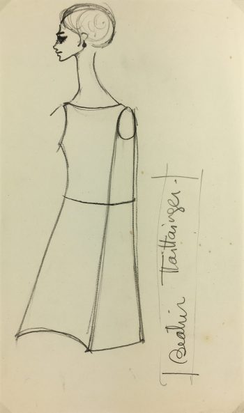 Fashion Original Art - Haute Couture, Matta Fashion House, c.1960