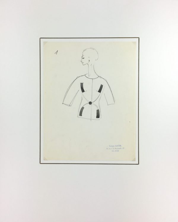 Fashion Original Art - Haute Couture, Matta Fashion House, c.1960