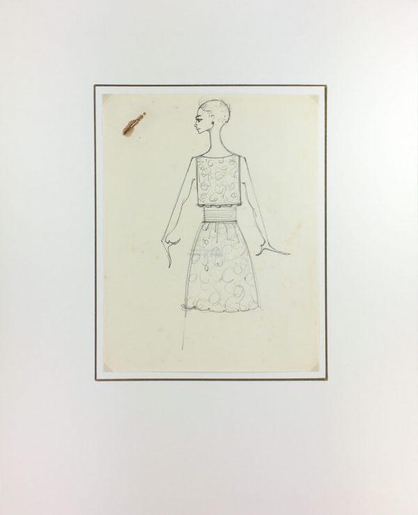 Fashion Original Art - Haute Couture, Matta Fashion House, c.1960