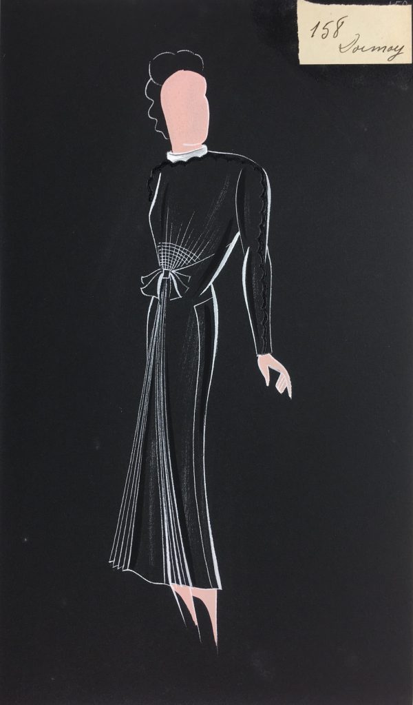 Fashion Original Art - French Fashion, Manicacci, Dormoy, c.1930