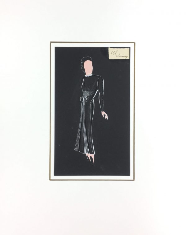 Fashion Original Art - French Fashion, Manicacci, Dormoy, c.1930
